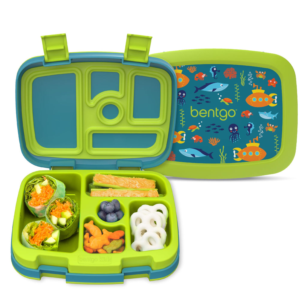Bentgo Kids Prints Leak-Proof 5-Compartment Bento-Style Kids Lunch Box