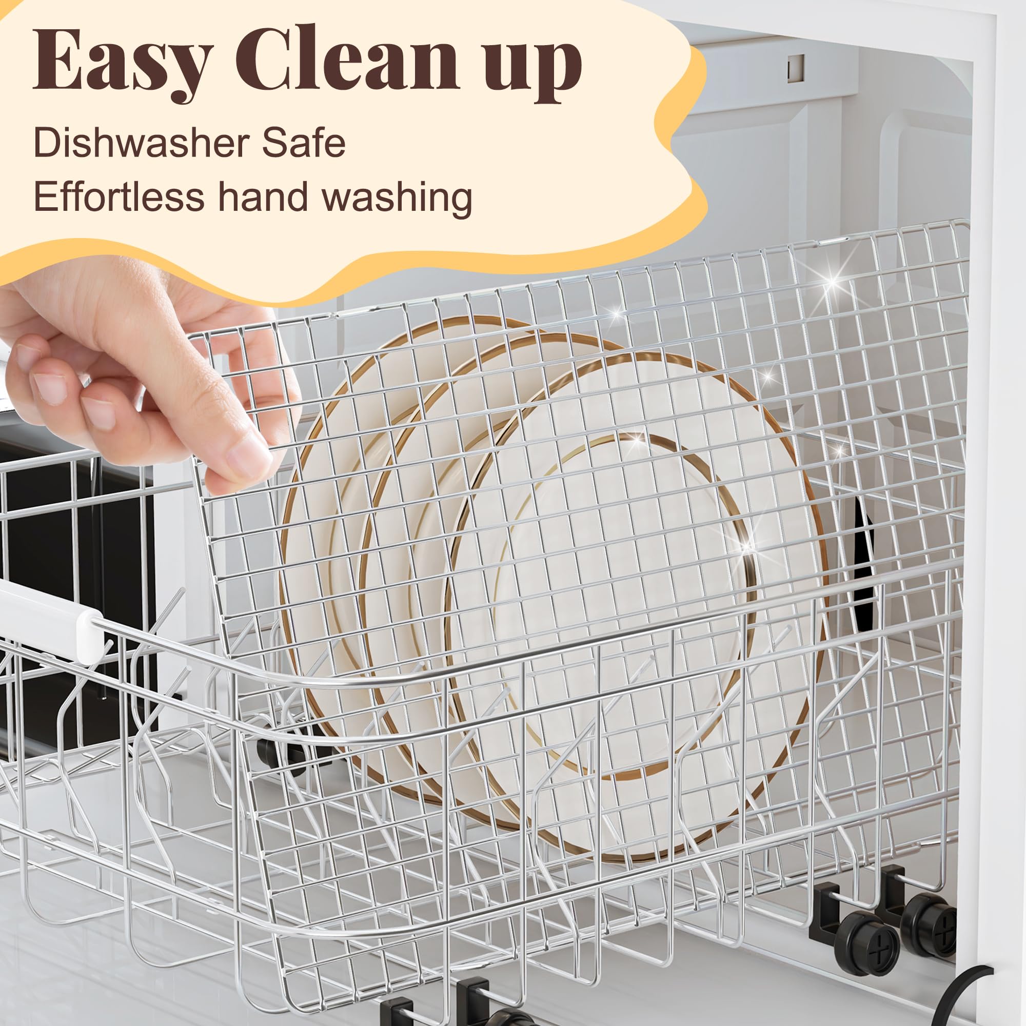 Cooling Racks for Cooking and Baking - 2 PCS 10" x 16" Grid Wire Baking Rack for Oven Cooking, Baking, Grilling, Roasting - Dishwasher Safe Bacon Rack - Fits Half Sheet Cookie Pan