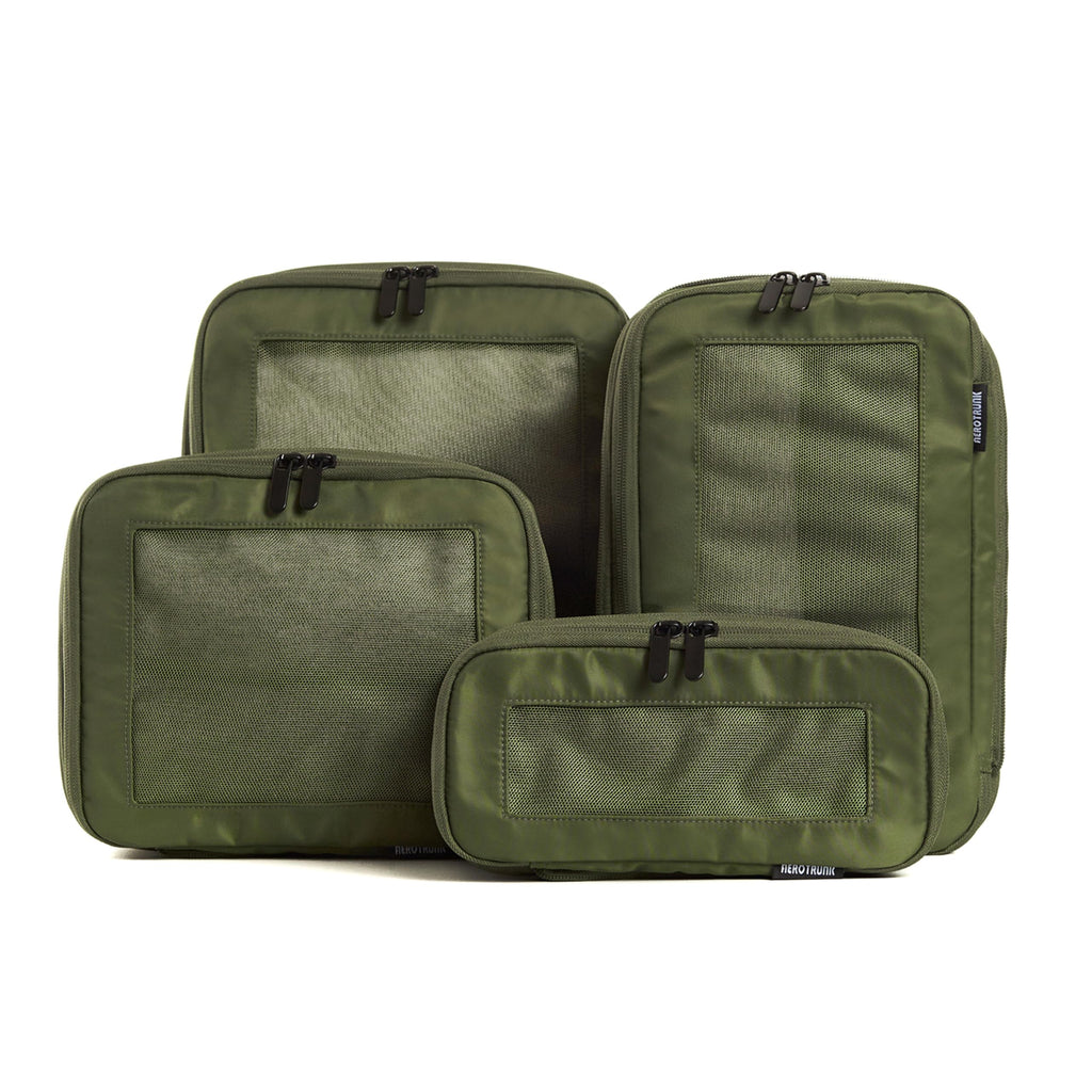 Aerotrunk Compression Packing Cubes for Travel, 4-Pack, Teal