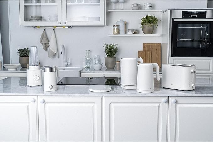 ZWILLING Enfinigy Cool Touch 1-Liter Electric Kettle, Cordless Tea Kettle & Hot Water - White