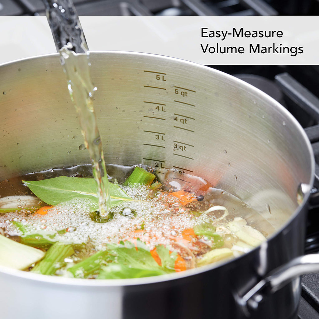 KitchenAid Stainless Steel Cookware Induction Pots and Pans Set, 10-Piece