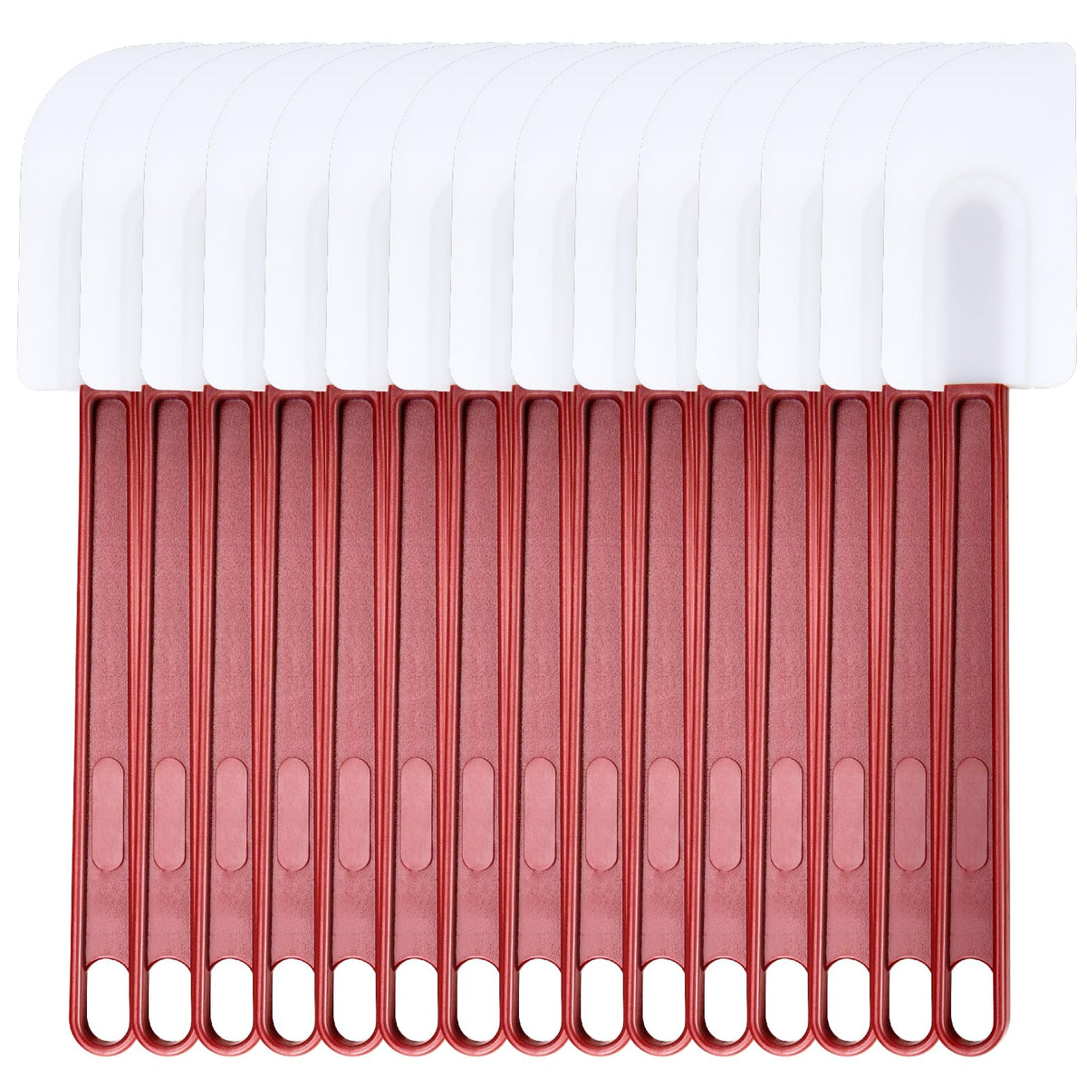 Silicone High Heat Spatula Set, 3pc (9.5/14/16Inches) - Commercial Rubber Spatula for Cooking