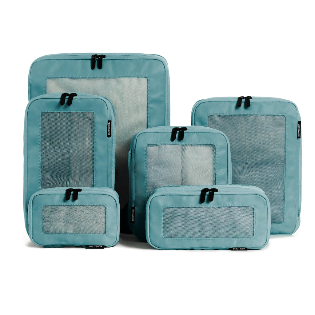 Aerotrunk Compression Packing Cubes for Travel, 4-Pack, Teal
