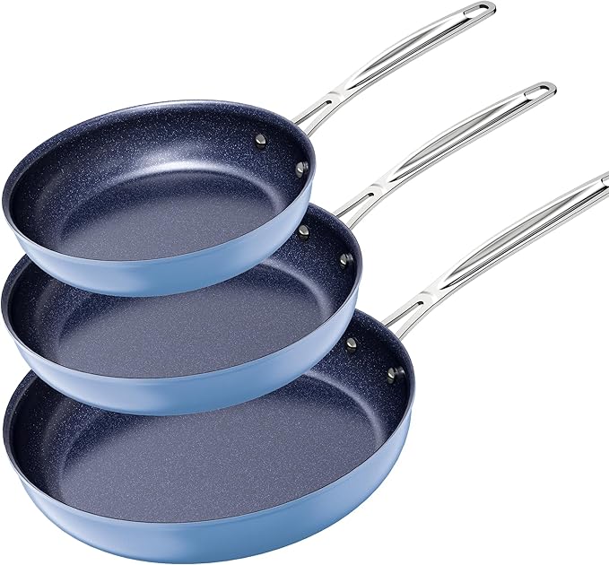 Nuwave Healthy Duralon Blue Ceramic Nonstick Coated 9pc Cookware Set