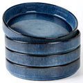 famiware Star 8.25" Pasta Bowls Set of 6, Bowl Plates, Matte Dark Charcoal
