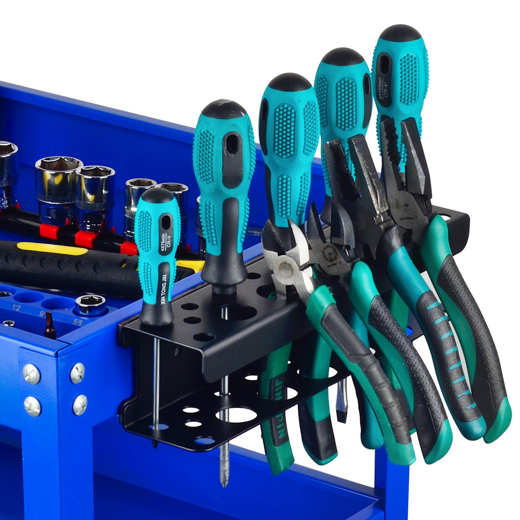 ULIBERMAGNET Angle Grinder Holder, Solid Steel Utility Storage Rack,Heavy Duty Wall Mount Storage Metal Shelf Holder for Angle Grinders, Cutters, Polishers,Screwdriver