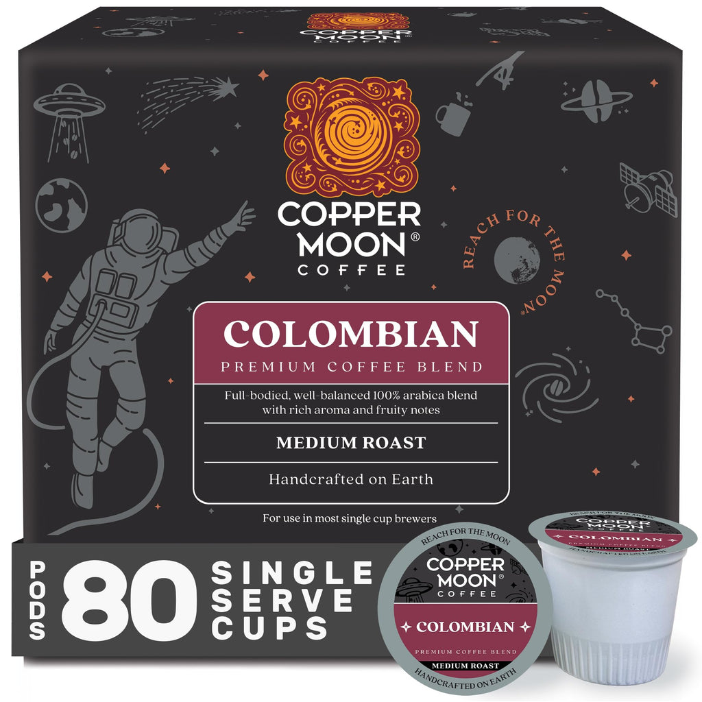 Copper Moon K-Cup Coffee Pods, Dark Roast, Sumatra Blend, 80 Count
