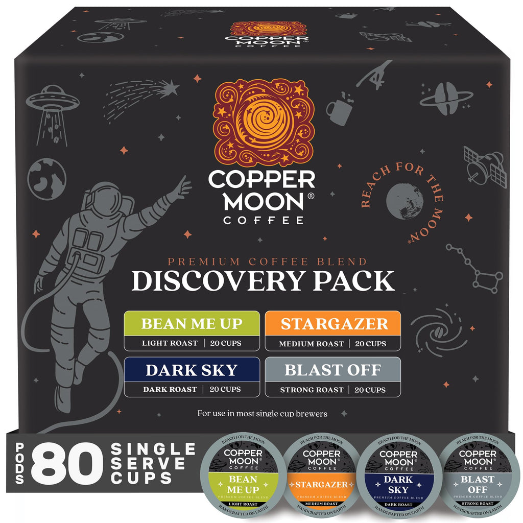 Copper Moon K-Cup Coffee Pods, Dark Roast, Sumatra Blend, 80 Count