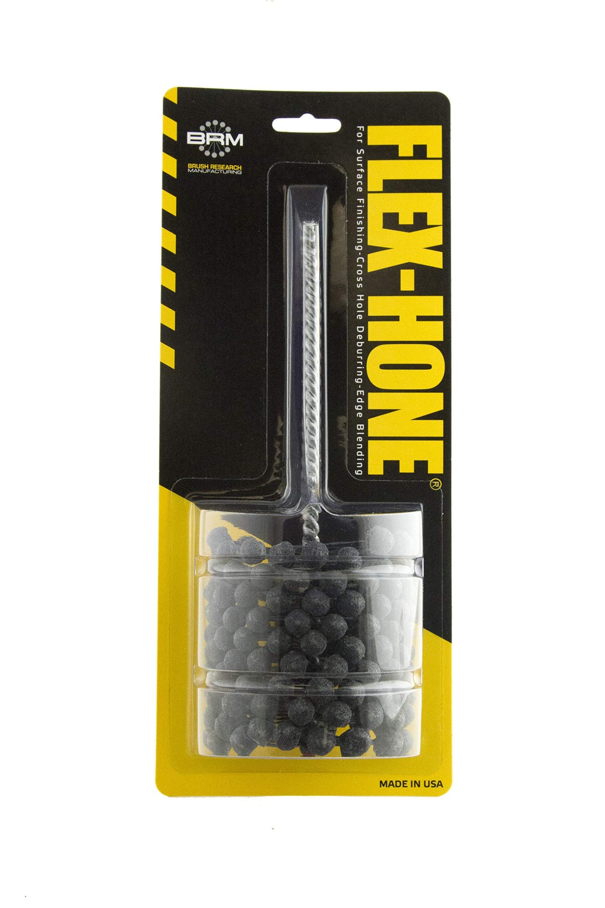 Brush Research BC30024 FLEX-HONE®, 3" (76.2mm) Diameter, 240 Grit, Silicon Carbide, For Mild Steel, Stainless Steel, Cast Iron and Softer Ferrous Materials