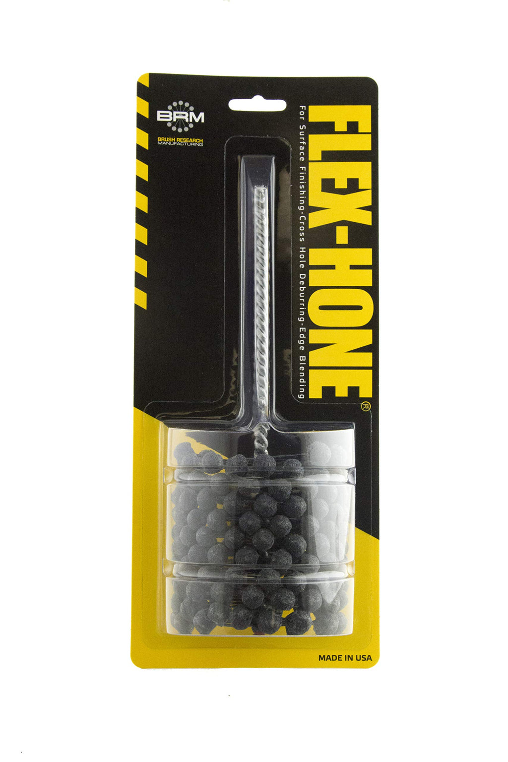 Brush Research BC23412 FLEX-HONE®, 2-3/4" (69.9mm) Diameter, 120 Grit, Silicon Carbide, For Mild Steel, Stainless Steel, Cast Iron and Softer Ferrous Materials