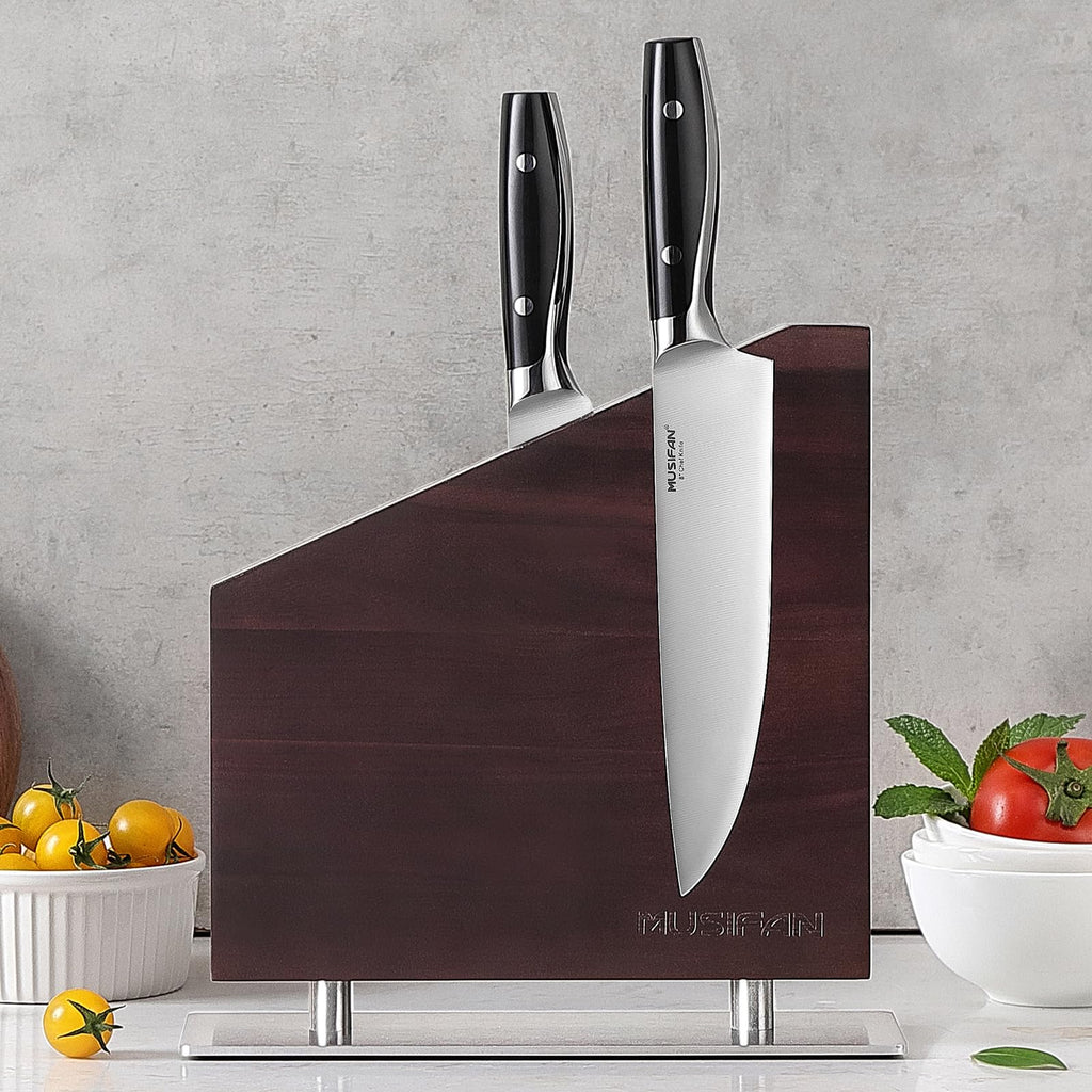 Magnetic Knife Block Without Knives,Magnetic Universal Stands with Strong Enhanced Magnets Strip Kitchen Storage Cutlery Large Organizer ，Knife Holder for Kitchen Organizer