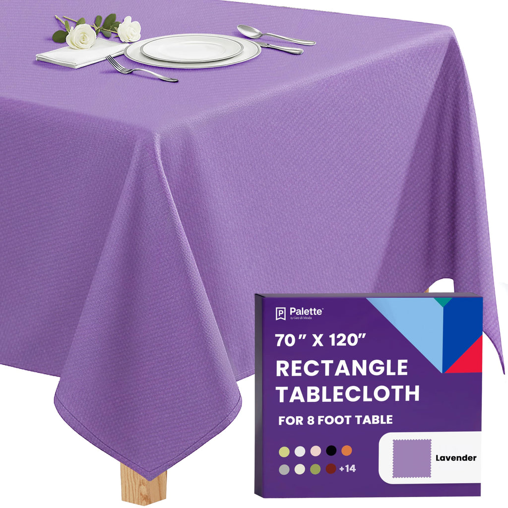 Gee Di Moda Rectangle Tablecloth - 70 x 120 Inch Royal Blue Table Cloth for 6 or 8 Foot Rectangle Tables - Heavy Duty Washable Fabric - for Holiday Party, Dinner, Weddings, Baby Shower & Events