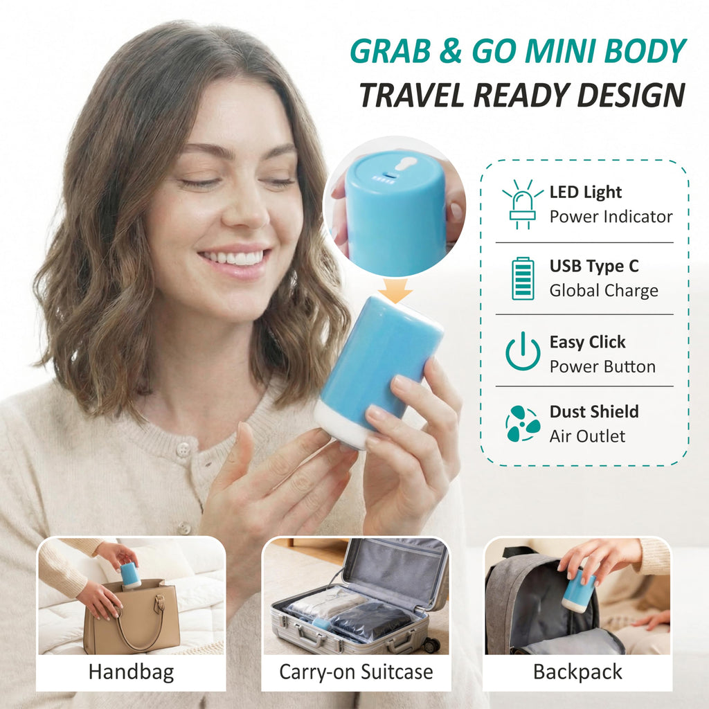 Cozy Essential Travel Vacuum Storage Bags with Rechargeable Cordless USB Pump, Space Saver Bags for Luggage, Suitcase, Carry-On, for Clothes, Blankets, Bedding & Seasonal Storage,30 Combo