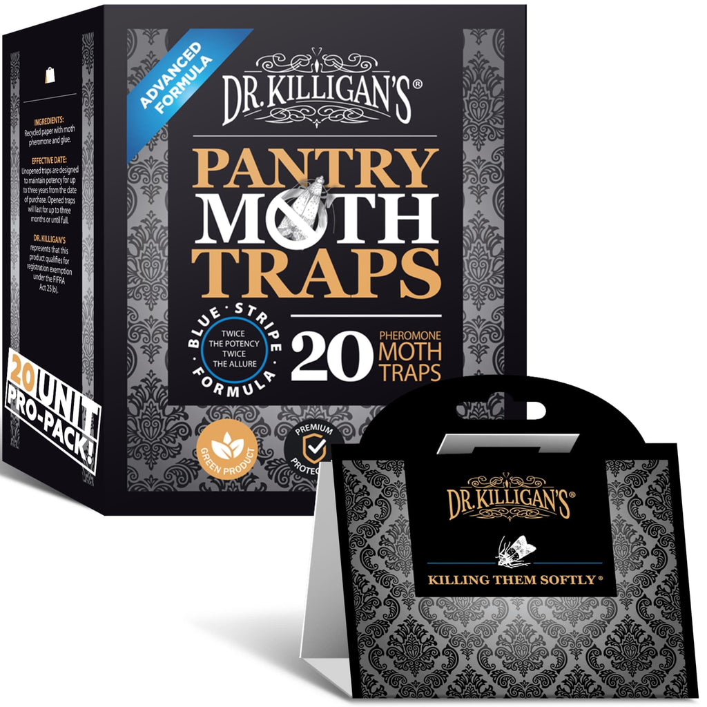 Dr. Killigan's Pantry Moth Traps with Pheromones Prime, 6 Pack, Blue