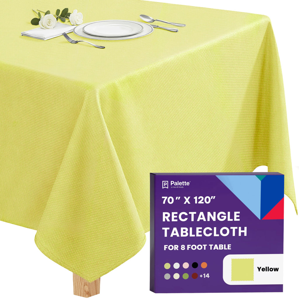 Gee Di Moda Rectangle Tablecloth - 70 x 120 Inch Royal Blue Table Cloth for 6 or 8 Foot Rectangle Tables - Heavy Duty Washable Fabric - for Holiday Party, Dinner, Weddings, Baby Shower & Events