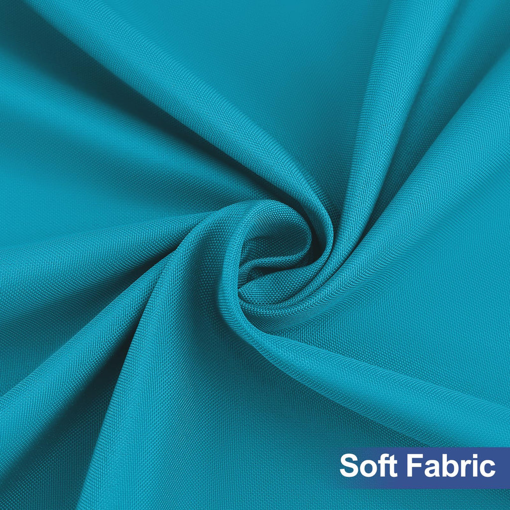 homing Rectangle Table Cloth Cover, Water-Resistant Polyester Elastic Fitted Tablecloth, Fits for 5 Foot Folding Tables, Washable Table Protector for Picnic, Camping, Outdoor (Teal, 30" x 60")