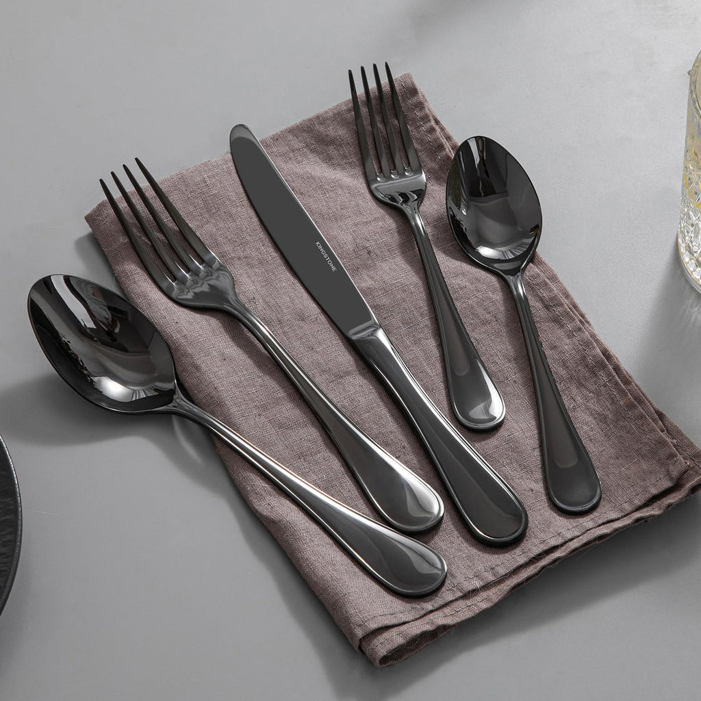 48 Piece Silverware Set for 8 with Steak Knives, 18/10 Stainless Steel