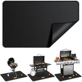 GRIBUDDY 48 x 30 inch Under Grill Mats for Outdoor Grill, Double-Sided Fireproof Deck Patio Protector Mat, Waterproof Oil-Proof BBQ Floor Pad Indoor Fire Pit Fireplace Mat