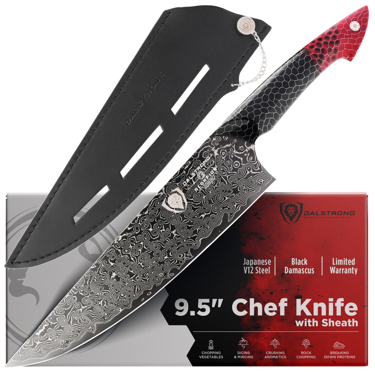 Dalstrong 8" Chef Knife - AUS-12V Steel 66+ HRC