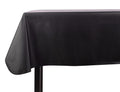 Yourtablecloth Heavy Duty Vinyl Rectangle or Square Tablecloth – 6 Gauge Heavy Duty Tablecloth – Flannel Backed – Wipeable Tablecloth with Vivid Colors & Many Sizes 52 x 70 Black