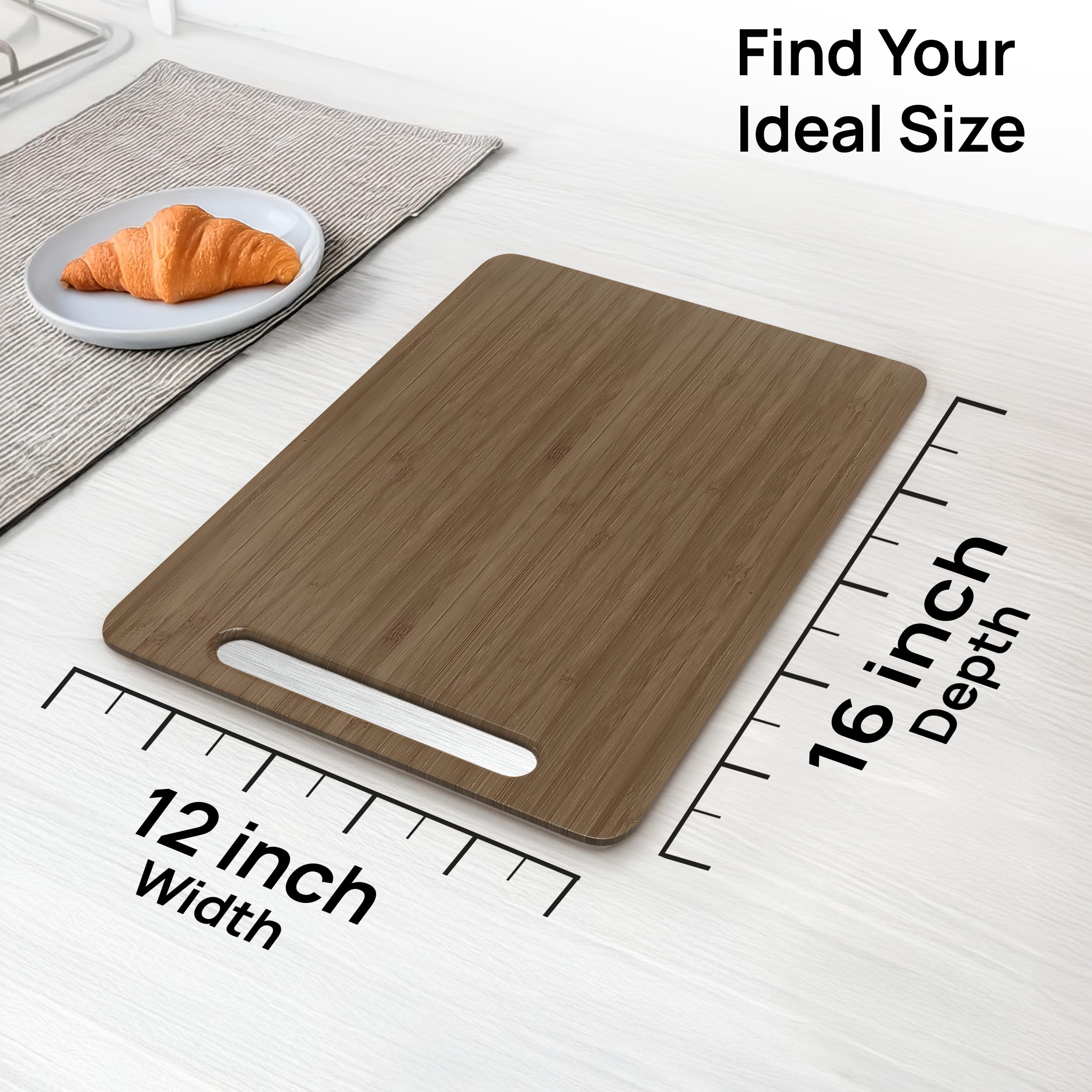 Ibyx Appliance Slider, Sliding Tray for Coffee Maker, 12 x 16 in, Brown