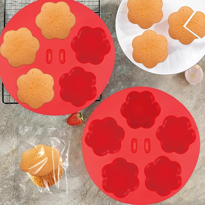 ZONBBEE Silicone Air Fryer Muffin Pan Egg Bite Mold for Oven Baking,1 pcs With 100bags Mini Muffin Tins Cups Cake Pan Tray for Air Fryer Liners Basket Accessories Baking Muffin Cakes Pancake Quiche