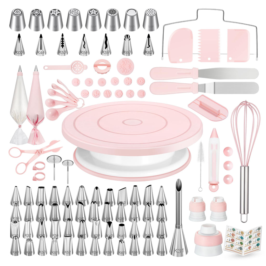 Kootek 158 Cake Decorating Kit Baking Supplies Tools for Beginners & Pros