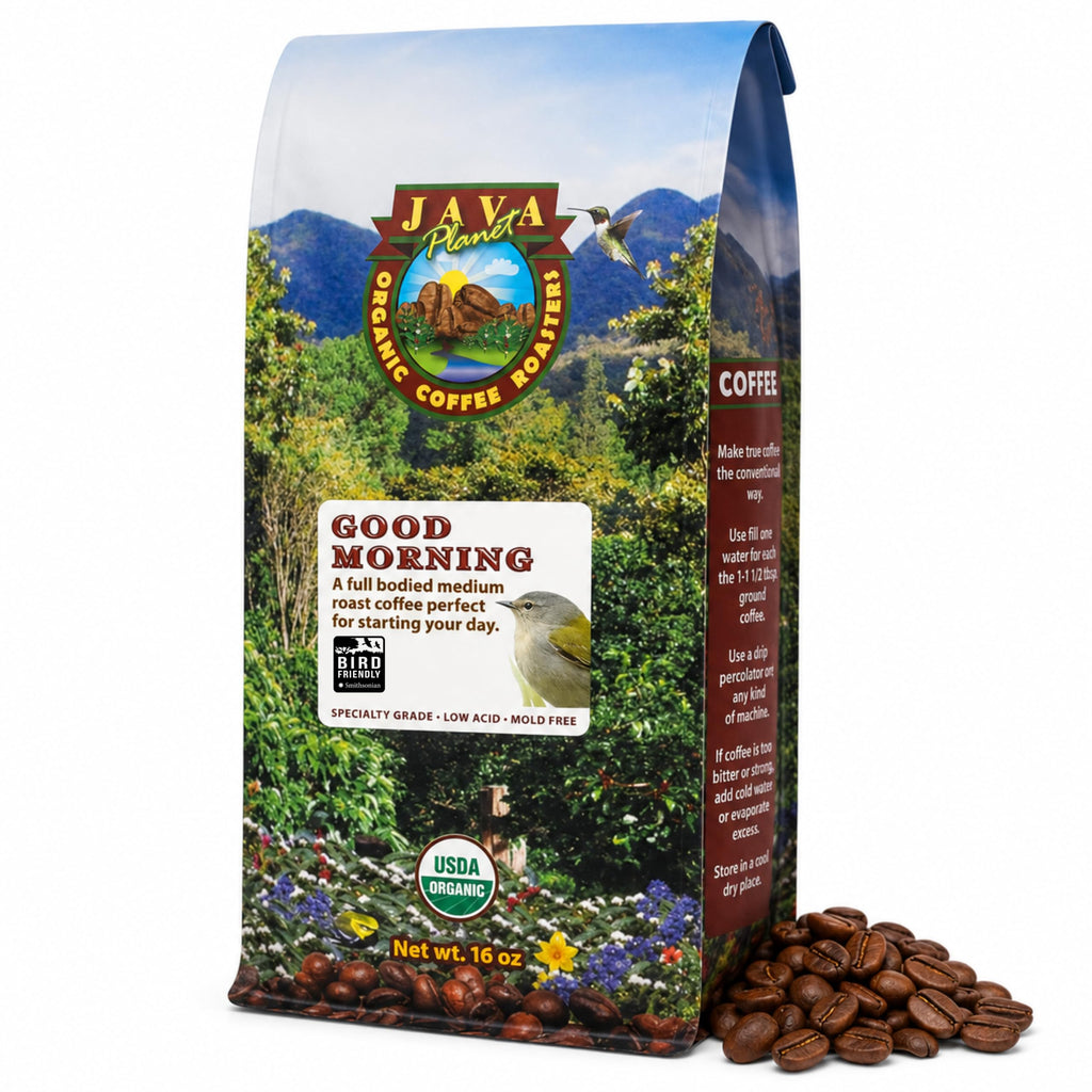 Java Planet Low Acid Organic Papua New Guinea Whole Bean Coffee 16oz