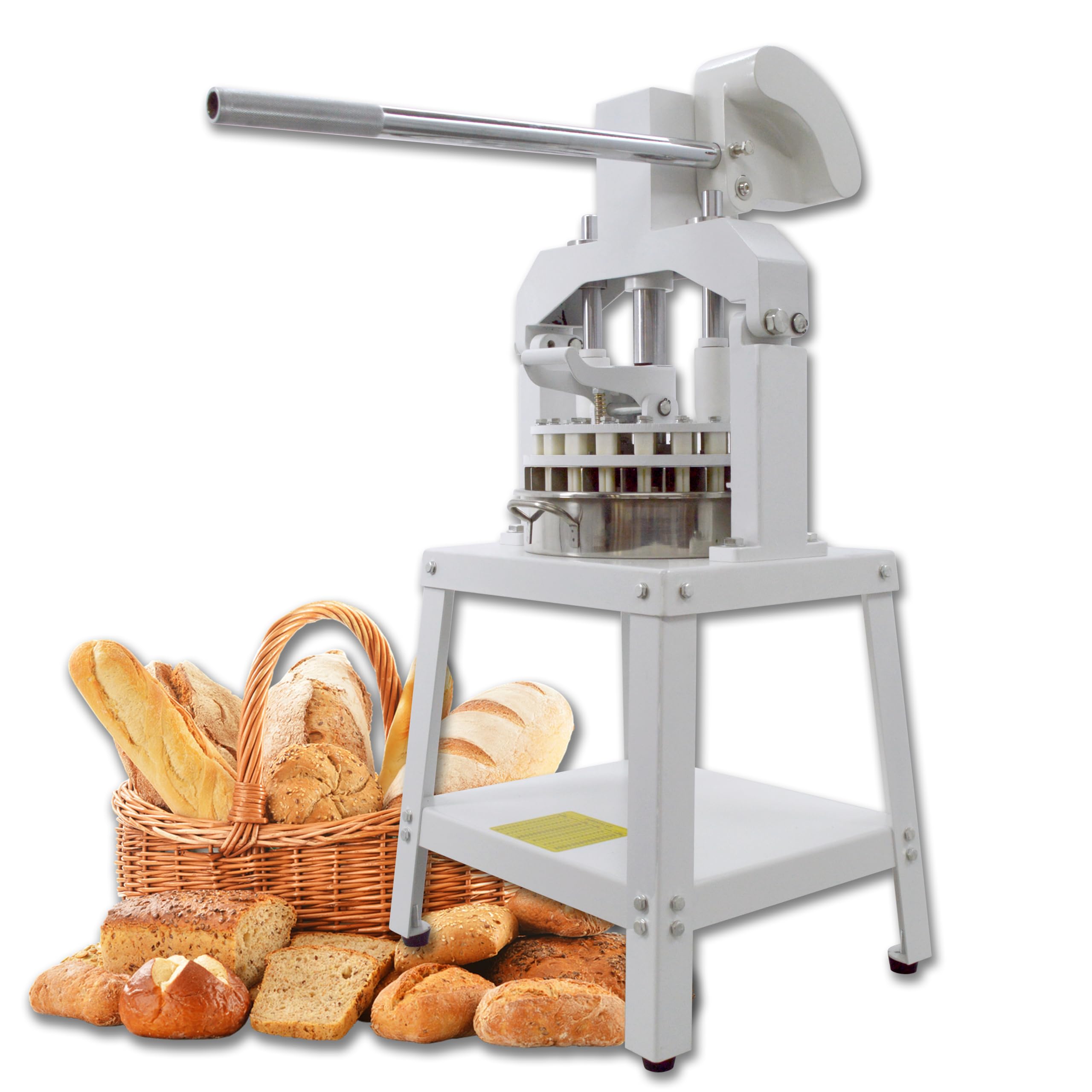 TECHTONGDA Commercial Dough Divider Rounder Machine Manual 18PCS Dough Cutter Hand Press Bread Bakery Dough Dividing Machine