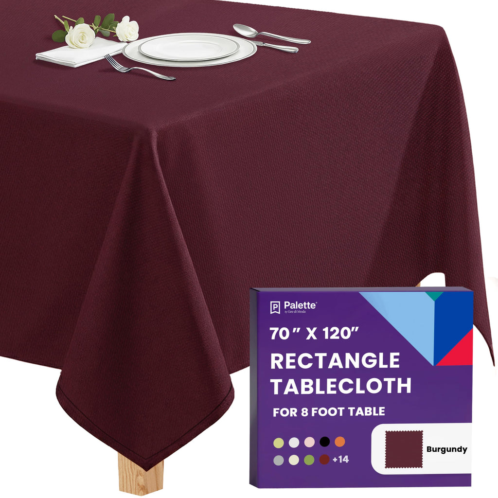 Gee Di Moda Rectangle Tablecloth - 70 x 120 Inch Royal Blue Table Cloth for 6 or 8 Foot Rectangle Tables - Heavy Duty Washable Fabric - for Holiday Party, Dinner, Weddings, Baby Shower & Events