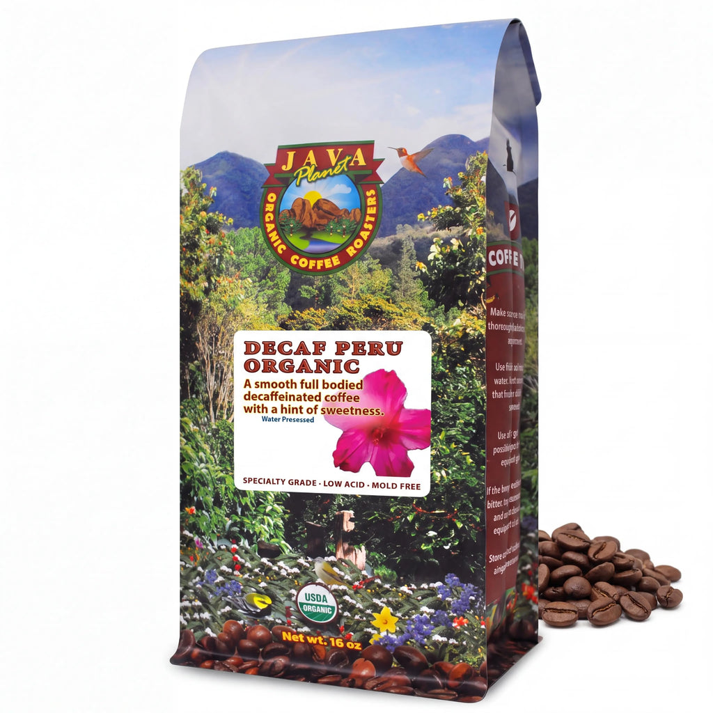 Java Planet Low Acid Organic Papua New Guinea Whole Bean Coffee 16oz