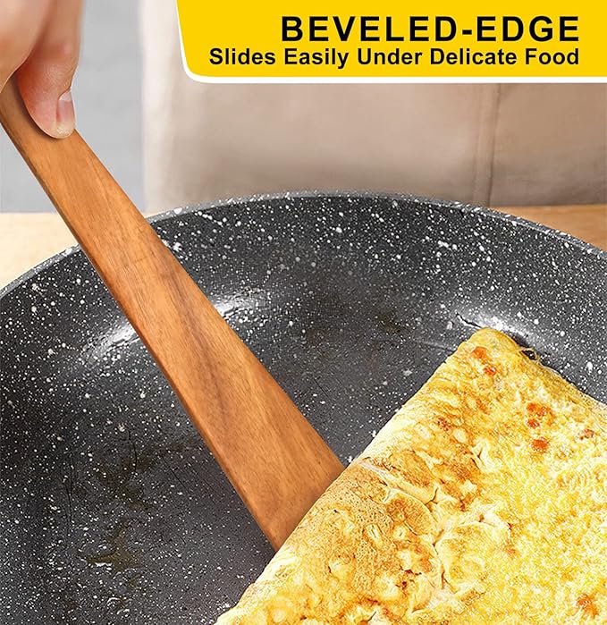 Wooden Spatula for Kitchen Utensil Spurtle Kitchen Tool Teak Wood Spatula