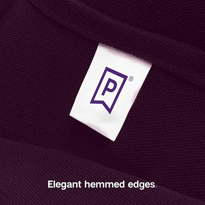 Gee Di Moda Rectangle Tablecloth - 60 x 102 Inch Eggplant - Heavy Duty, Wrinkle Resistant, Machine Washable - For 6 Ft Rectangular Table, Buffet, Dinner, Wedding & Baby Shower