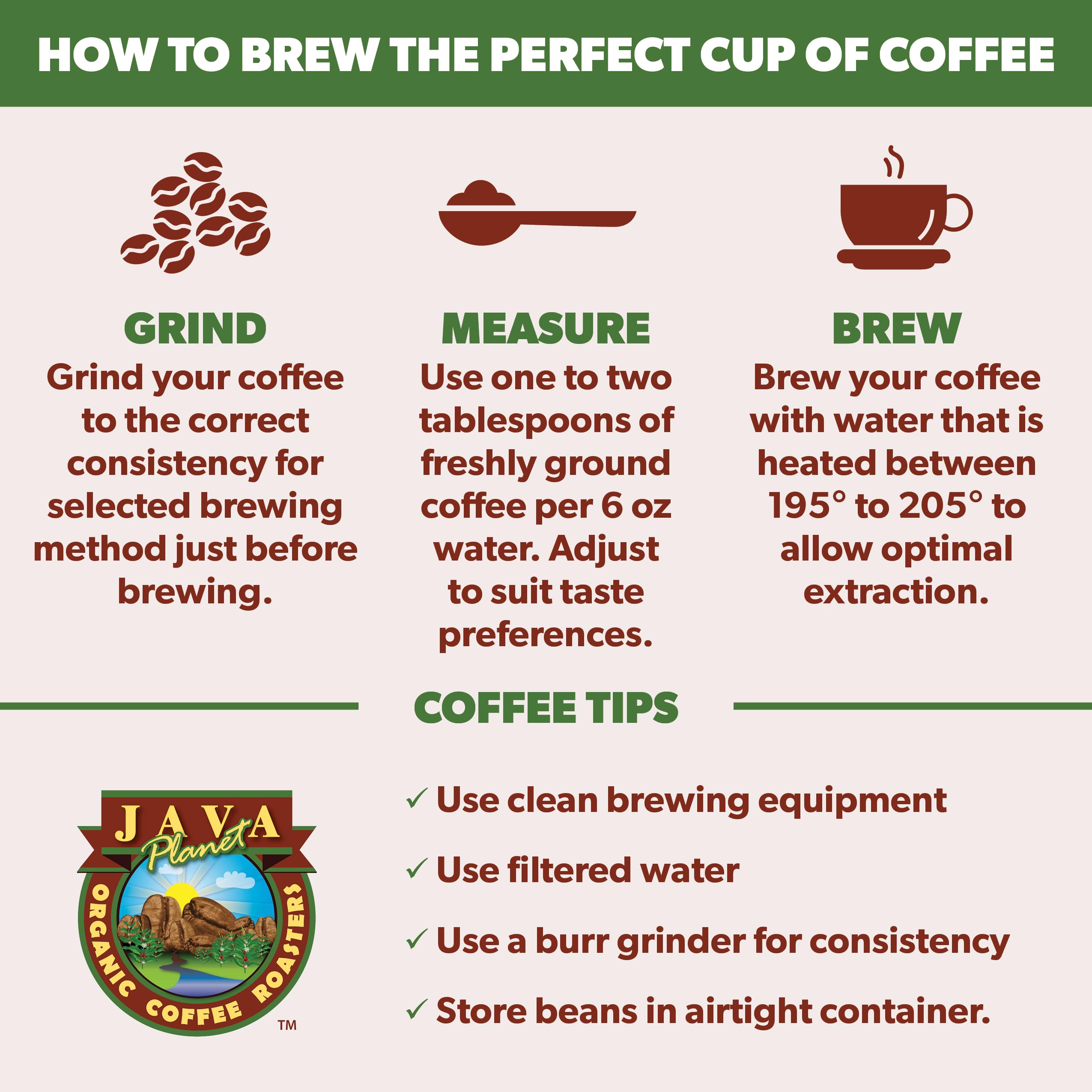 Java Planet Low Acid Organic Colombian Coffee Beans, Medium Dark Roast 32oz