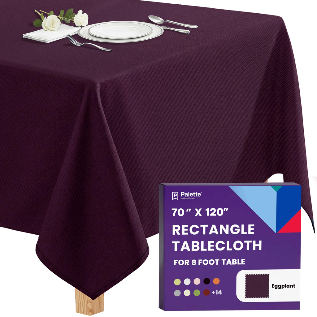 Gee Di Moda Rectangle Tablecloth - 70 x 120 Inch Royal Blue Table Cloth for 6 or 8 Foot Rectangle Tables - Heavy Duty Washable Fabric - for Holiday Party, Dinner, Weddings, Baby Shower & Events