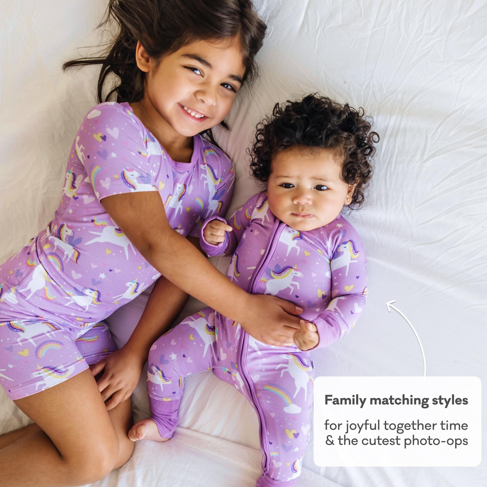 Little Sleepies Baby Pajamas, Sienna's Unicorns, 0-3M