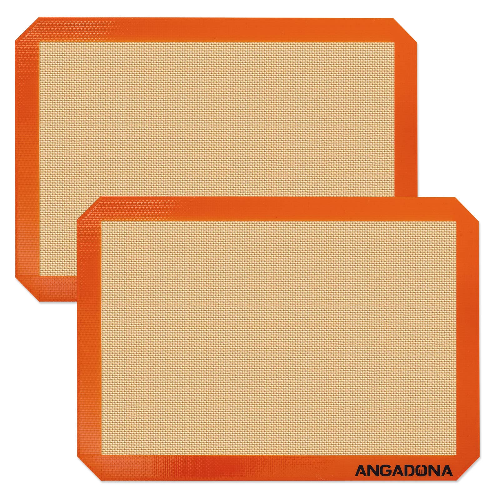 Silicone Baking Mat Sheets Set, Easy Clean &Non-Stick Food Grade Reusable Baking Mat, 2 Half Sheet Baking Mats Silicone for Oven, Macarons, Cookies and Pastry