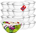 Mr Miracle Clear 32 Ounce Plastic Salad Bowls with Snap-On Lids. Pack 50. Airtight Disposable Salad Containers for Lunch, Meal Prep, Parties. Ideal as Disposable Salad Bowls with Lids