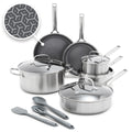 GreenPan Hybrid APEX 13 Piece Stainless Steel Ceramic Nonstick Cookware Set