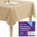 Gee Di Moda Rectangle Tablecloth - 60 x 84 Inch Lavender Table Cloth for 5 Foot Rectangle Tables - Heavy Duty Washable Fabric - for Holiday Party, Dinner, Weddings, Baby Shower & Events