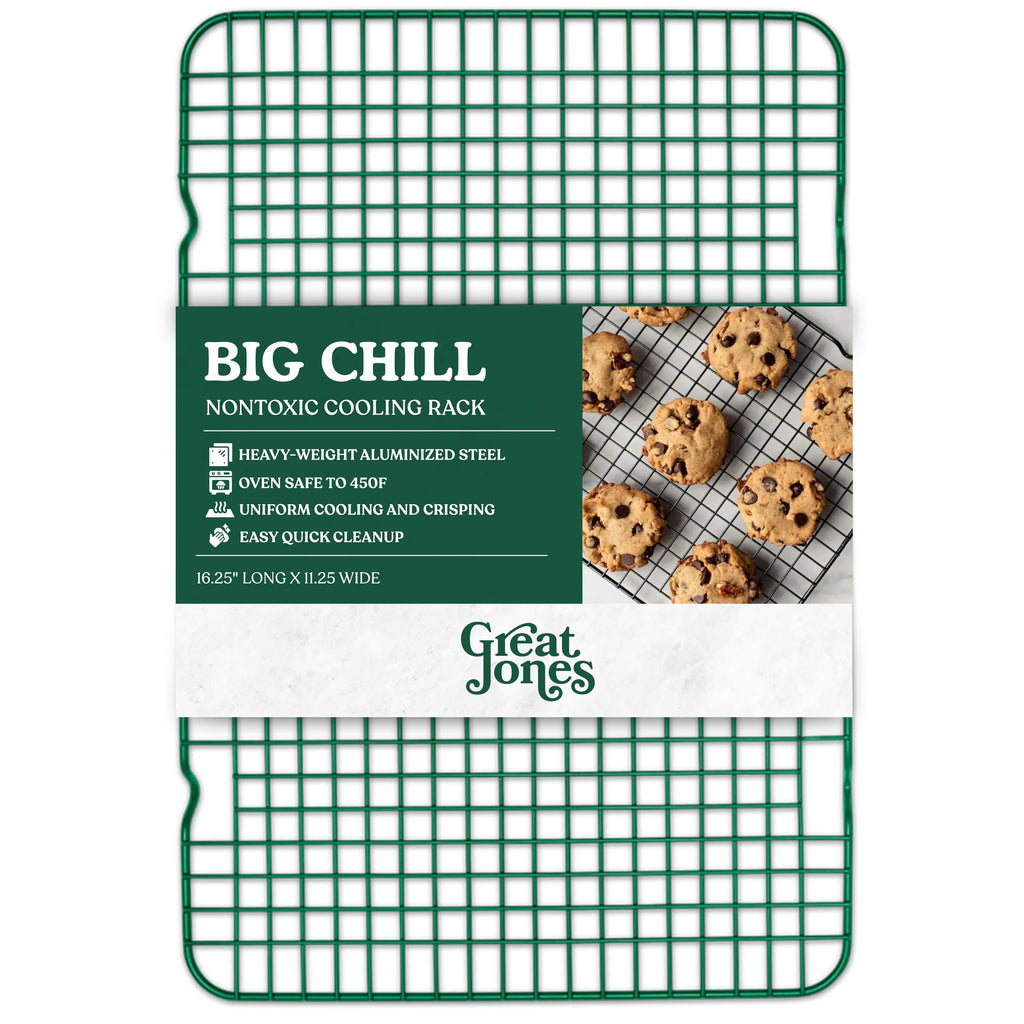 Great Jones Non Stick Wire Cooling Rack (Broccoli) – Fits Half Sheet