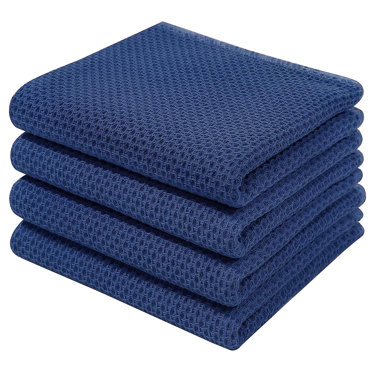 Homaxy 100% Cotton Waffle Weave Kitchen Dish Cloths, Ultra Soft Absorbent Quick Drying Dish Towels, 12 x 12 Inches — 12 x 12 - 12 Pack — 13 X 28 - 4 Pack