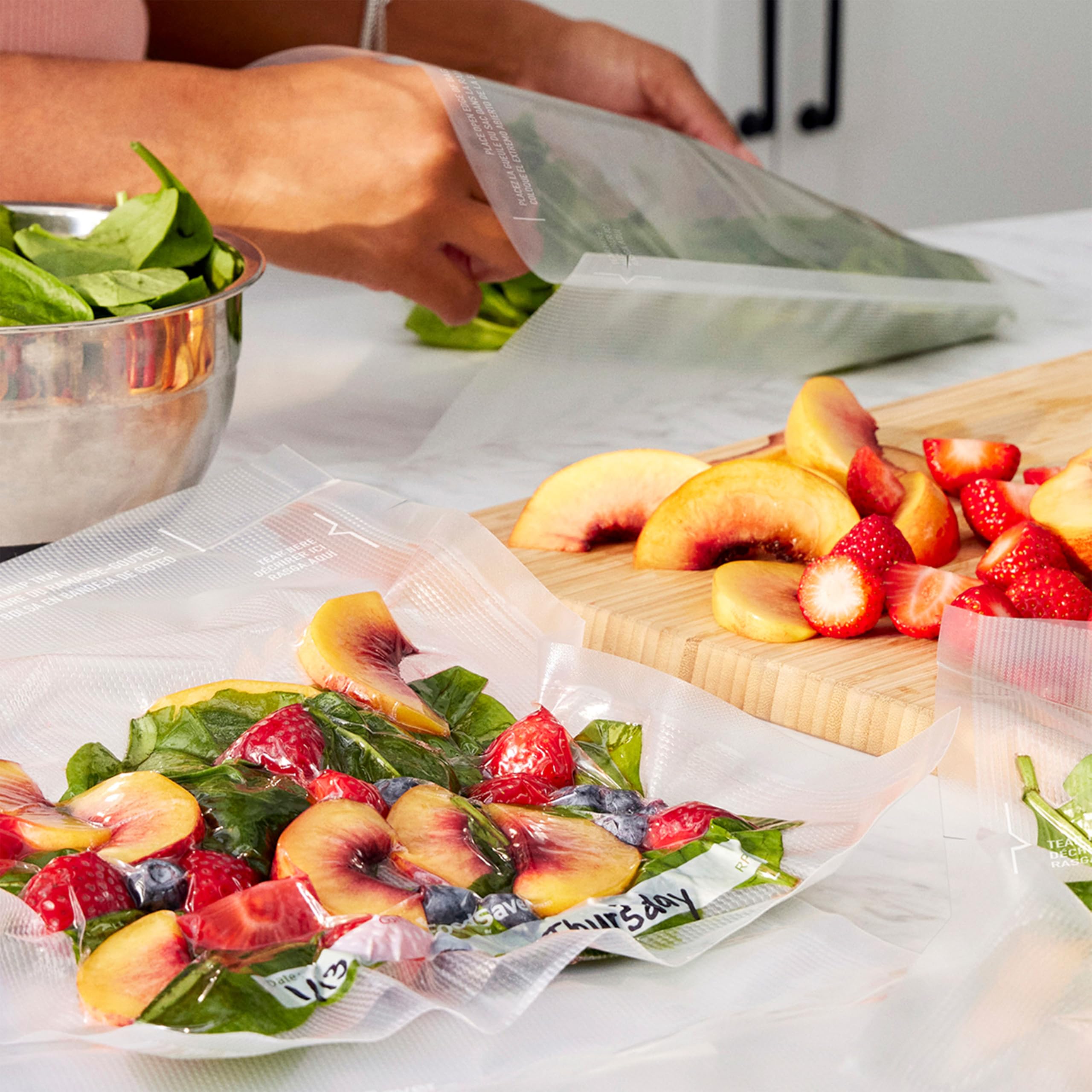 FoodSaver Custom Fit Vacuum Sealer Rolls, Airtight Food Storage and Sous Vide Rolls, BPA-Free, 11 x 16' (Pack of 3)