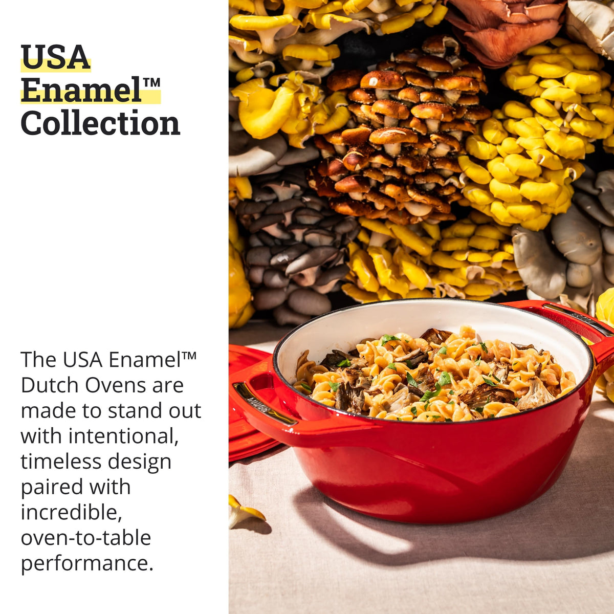 Lodge USA Enamel 4.5 Quart Dutch Oven, Cherry on Top