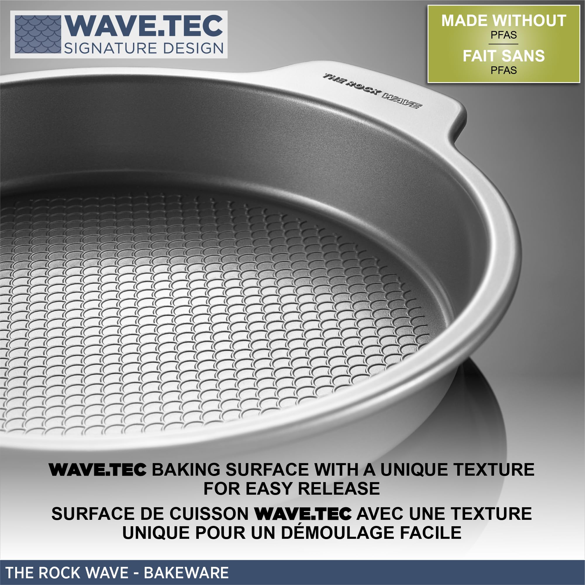Starfrit The Rock Wave Carbon Steel Non-Stick Wave.Tec Ovenware 9" (23cm) Square Dish
