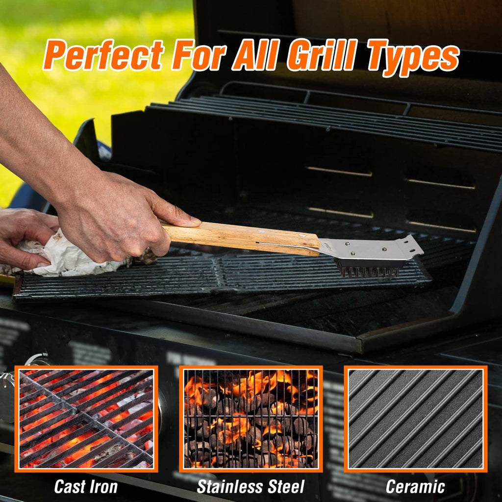 SIMPLETASTE Grill Brush and Scraper for BBQ