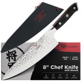 Dalstrong 8" Japanese Chef Knife (Gyuto) — 66-Layer Damascus AUS-10V Steel, Hand-Sharpened 8–12° Edge — For Meal Prep, Sushi, Home Butchering — Shogun ELITE - Full-Tang G-10 Handle, Customer Support