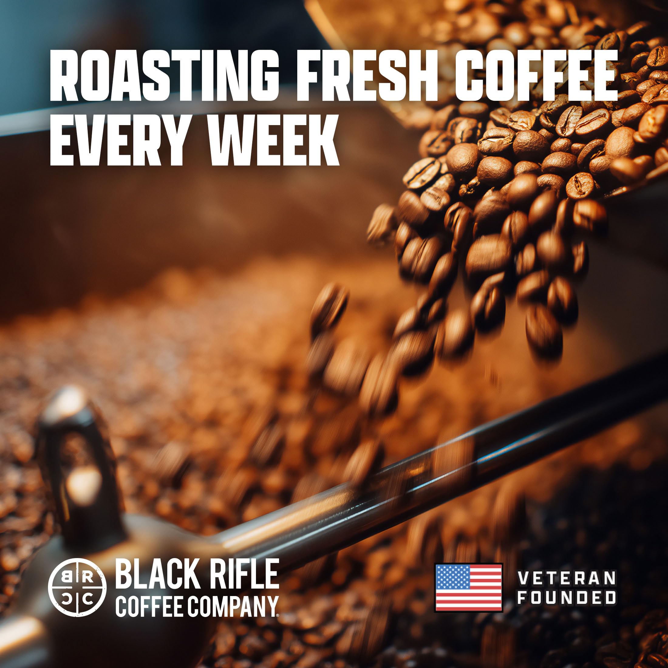 Black Rifle Coffee Company CAF, 12 Count, Medium Roast K Cups - Single Serve K Cups Coffee Pods - Kcup Pods Compatible with all Keurig machines - Made from Arabica Beans