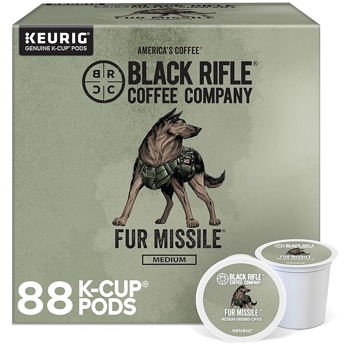 Black Rifle Coffee Company Vanilla Bomb Medium Roast Coffee K-Cups – Single-Serve Coffee Pods