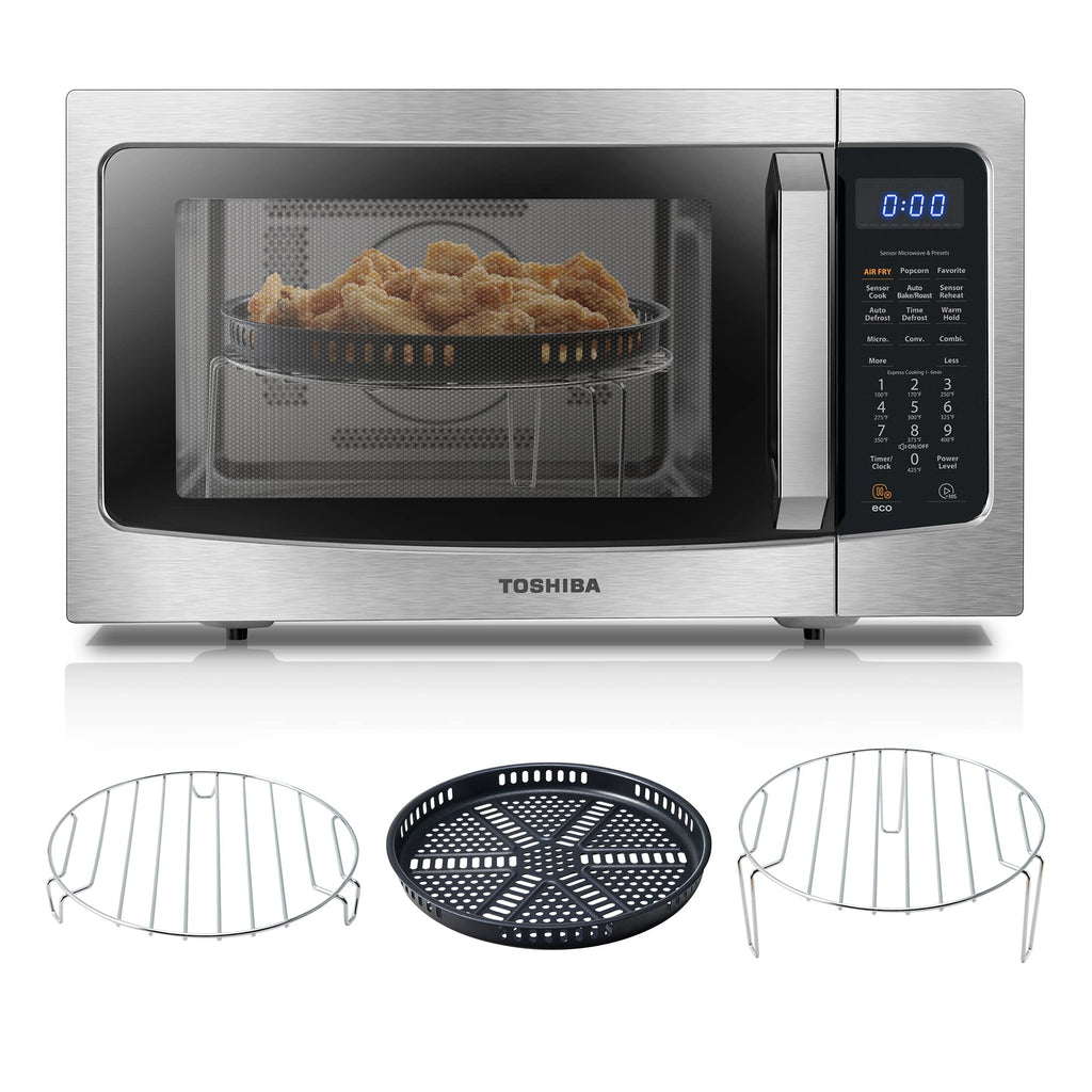 TOSHIBA 4-in-1 Countertop Microwave Oven with Air Fryer, 1.5 Cu.Ft, 1000W